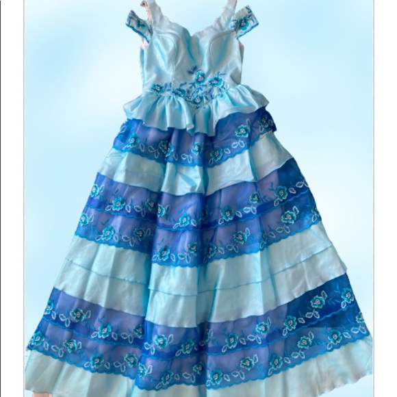 💙 Beautiful halloween  Embroidered dress 💙like brand new / - Picture 13 of 17